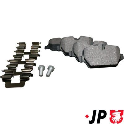 комплект спирачно феродо, дискови спирачки JP GROUP 1463700510