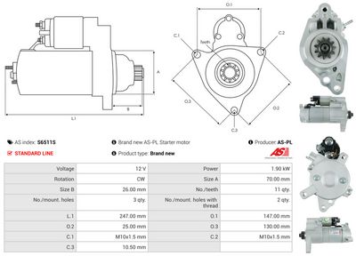 STARTER AS-PL S6511S 4