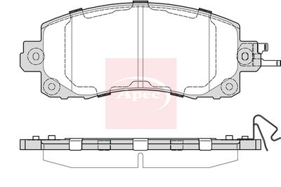 APEC Brake Pad Set, disc brake PAD2398