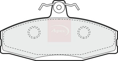 APEC Brake Pad Set, disc brake PAD924