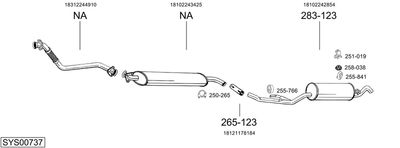 SISTEM DE ESAPAMENT BOSAL SYS00737