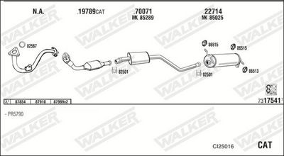 Изпускателна система WALKER CI25016