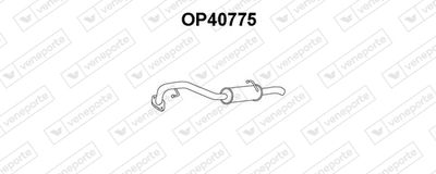 Глушитель выхлопных газов конечный VENEPORTE OP40775 для OPEL FRONTERA