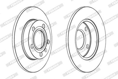 BREMSSCHEIBE FERODO DDF1709C 1