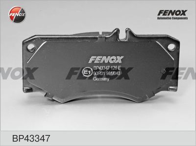 Комплект тормозных колодок, дисковый тормоз FENOX BP43347 для MERCEDES-BENZ T1/TN