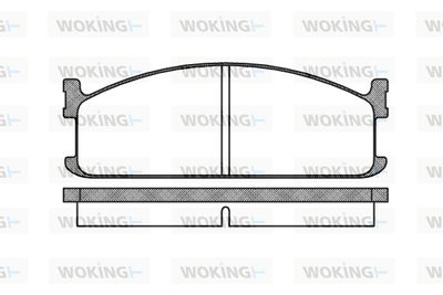 Комплект тормозных колодок, дисковый тормоз WOKING P3043.00 для ISUZU MIDI