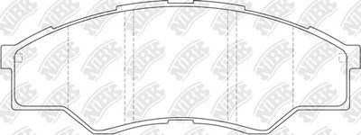 NiBK PN1801 Тормозные колодки и сигнализаторы для TOYOTA HILUX VII Пикап (_N1_, _N2_, _N3_) 2.5 D-4D (KUN15_)