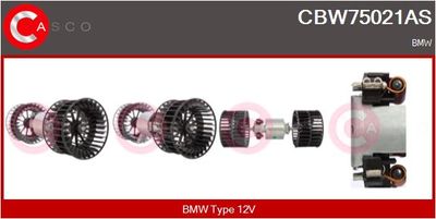 Вентилятор салона CASCO CBW75021AS для BMW Z1