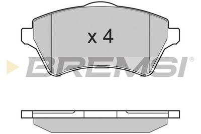 BREMSI BP2960 Тормозные колодки и сигнализаторы  для LAND ROVER FREELANDER I Soft Top (L314) 2.0 DI 4x4