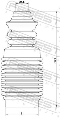 CHIT PROTECTIE PRAF AMORTIZOR FEBEST RNSHBLAGIIFKIT 1