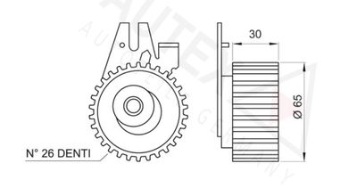 ROLA INTINZATOR CUREA DISTRIBUTIE AUTEX 641168 1