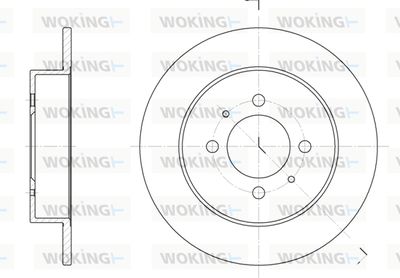 WOKING D6531.00 Тормозные диски для NISSAN SUNNY III Hatchback (N14) 2.0 GTI-R 4x4