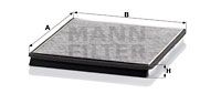 MANN-FILTER CUK 2734 Фильтр, воздух во внутренном пространстве 