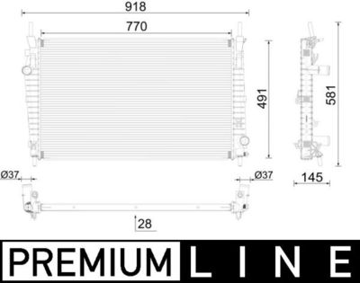 Radiateur - CR2589000P - MAHLE