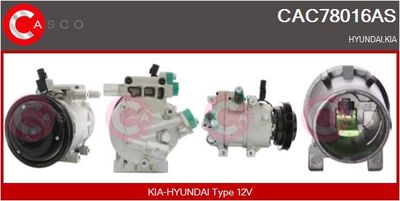 CASCO Kompressor, Klimaanlage Brand New HQ (CAC78016AS)