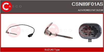 SENZOR TEMPERATURA GAZE EVACUARE CASCO CSN89F01AS