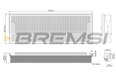 Воздушный фильтр BREMSI FA2127 для PUCH G-MODELL