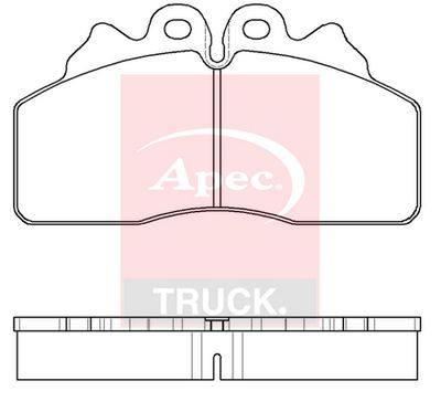 APEC Brake Pad Set, disc brake PAD29256