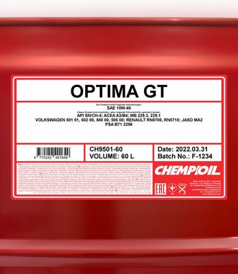 Chempioil Super SL 10W-40 60L