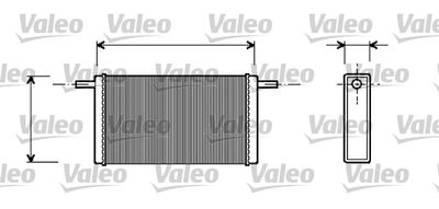 Теплообменник, отопление салона VALEO 812245 для VW LT