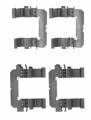 Комплектующие, колодки дискового тормоза HELLA 8DZ 355 204-201 для SUBARU LEGACY