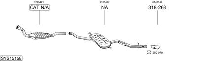Изпускателна система BOSAL SYS15158