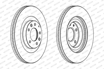 BREMSSCHEIBE FERODO DDF1767C1 1
