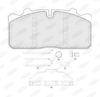 Brake Pad Set, disc brake BCV29088TK