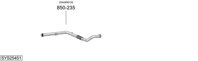 Układ wydechowy BOSAL SYS25451