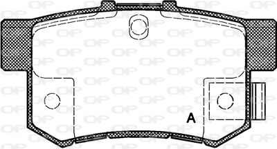 Комплект тормозных колодок, дисковый тормоз OPEN PARTS BPA0325.22 для SUZUKI SWIFT