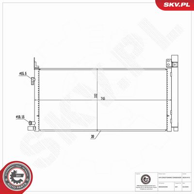 CONDENSATOR CLIMATIZARE ESEN SKV 86SKV416 7