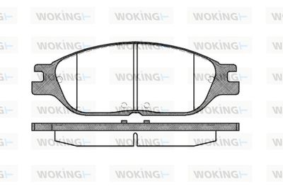 Комплект тормозных колодок, дисковый тормоз WOKING P6383.00 для FORD USA WINDSTAR