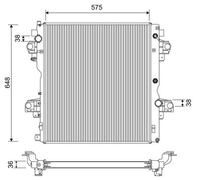 RADIATOR RACIRE MOTOR VALEO 701226