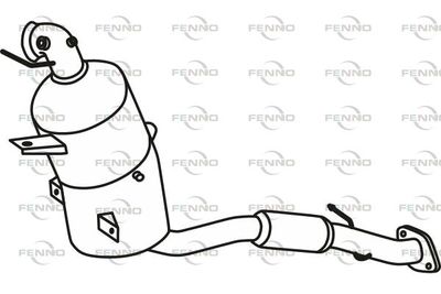 Filtr sadzy / filtr cząstek stałych, układ wydechowy FENNO P8820DPF