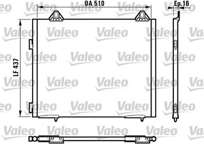 VALEO 817067 Радіатор кондиціонера для LAND ROVER (Ленд ровер)