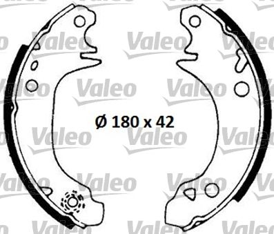 Комплект тормозных колодок VALEO 553622 для RENAULT 11
