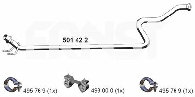 Rura wydechowa ERNST 501422