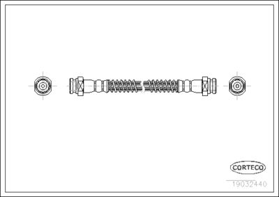 Тормозной шланг CORTECO 19032440 для MITSUBISHI CARISMA