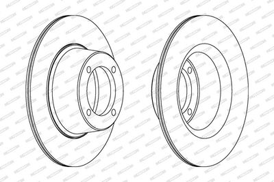 BREMSSCHEIBE FERODO DDF274 1