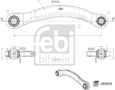 FEBI BILSTEIN 184959 Деталь для AUDI A8 D5 (4N2, 4N8) 60 TFSI e quattro