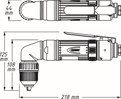 Vorschau Winkelbohrmaschine (Druckluft)