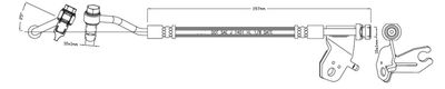 MOTAQUIP LVBH1479 Тормозной шланг  для HYUNDAI i20 I (PB, PBT) 1.4 CRDi