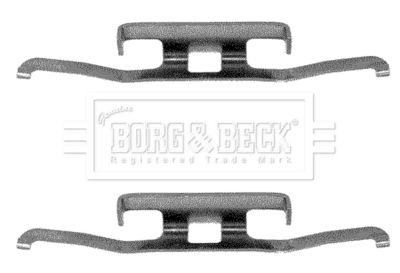 Комплектующие, колодки дискового тормоза BORG & BECK BBK1010 для VOLVO 480