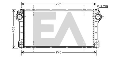 Интеркулер EACLIMA 36A71004 для TOYOTA VERSO