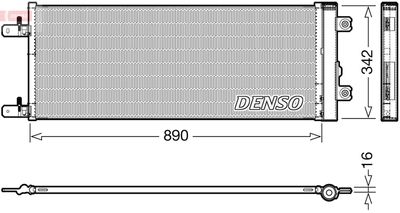 DENSO Kondensator, Klimaanlage
