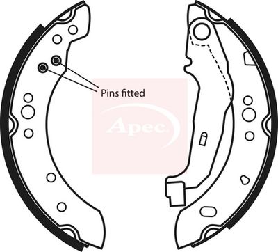 APEC Brake Shoe Set SHU786