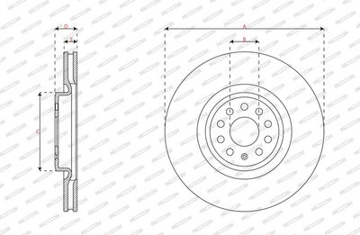 BREMSSCHEIBE FERODO DDF3120C 3
