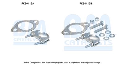 Монтажный комплект, катализатор BM CATALYSTS FK90413 для RENAULT SAFRANE