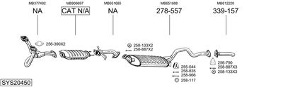 SISTEM DE ESAPAMENT BOSAL SYS20450