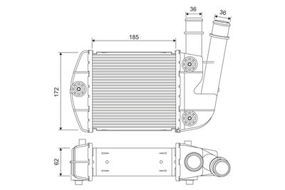 VALEO 818310 Интеркулер  для FIAT PANDA (Фиат Панда)